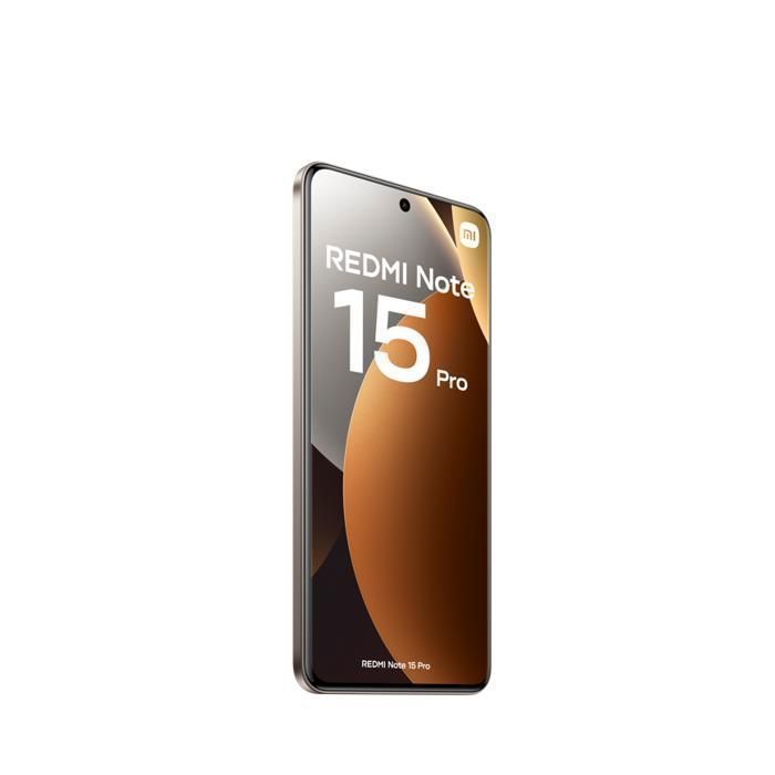 Smartphone Redmi Note 15 Pro 4G con 8 GB de RAM + 256 GB de ROM, acabado titanio - Vendido por Excellent Mi - Versión europea - Cargador no incluido - Completamente nuevo