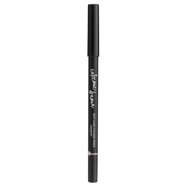 Kruidvat Extreme Drama 010 Wicked Black Soft Glide ūdensizturīgs acu zīmulis<br>1,2g