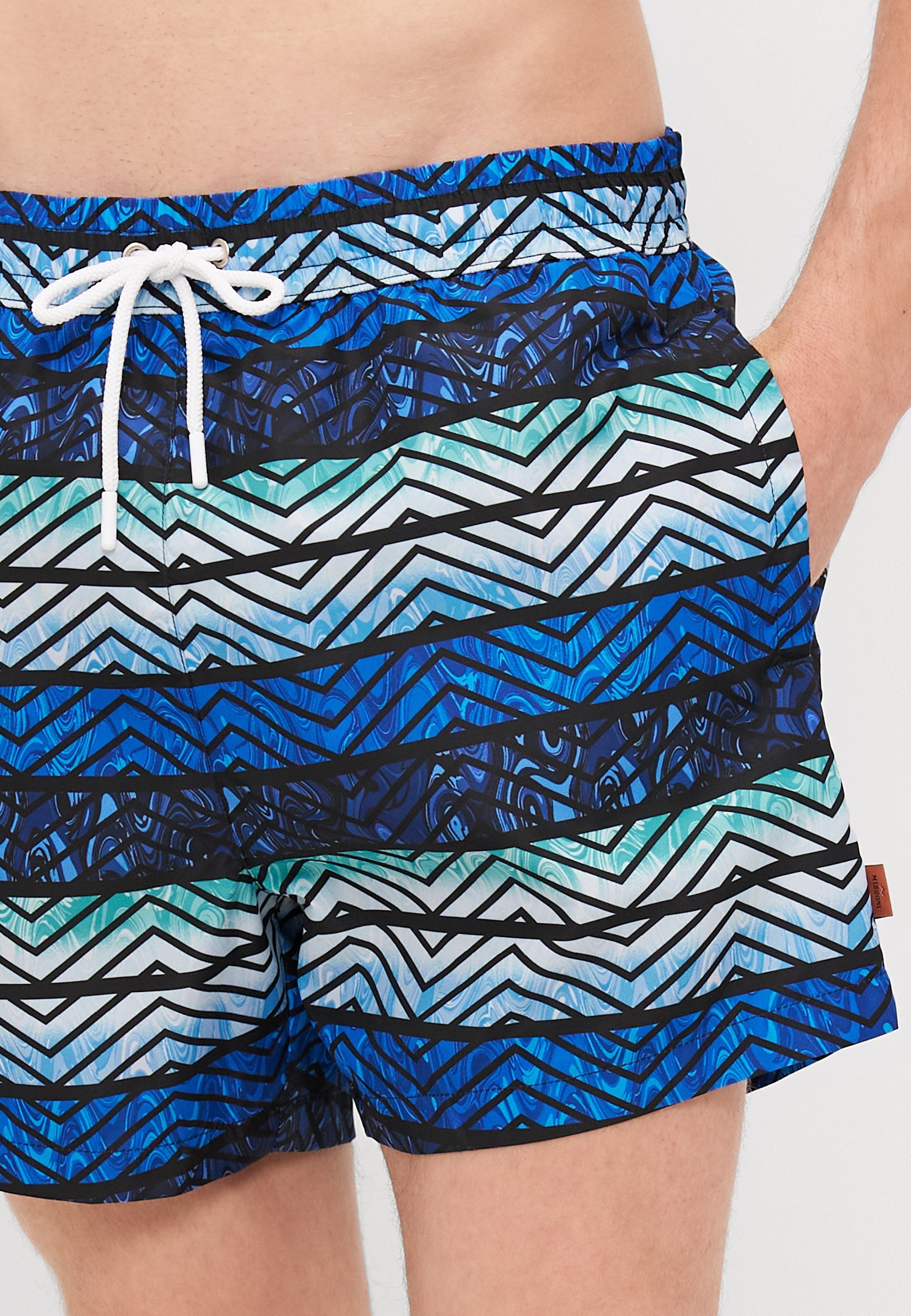 Missoni zwembroek - blauwe tinten