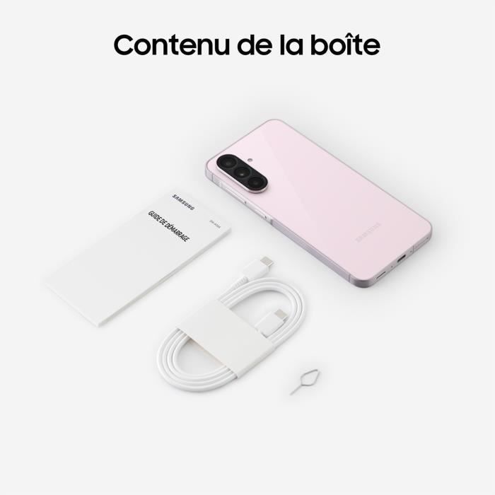 Smartphone SAMSUNG Galaxy A56 5G de 128 GB, color rosa - Versión francesa