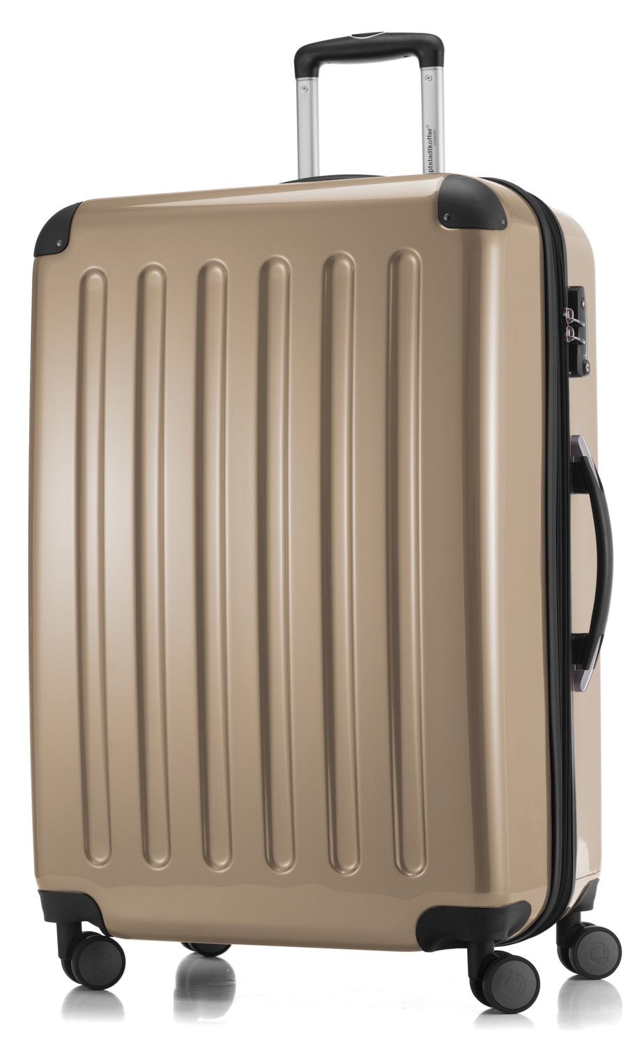 Alex - handbagage hårt skal glansigt äppelgrönt, 55 cm, 42 liter