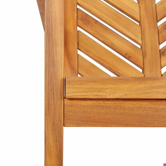 STAR SALE® Juego de mesa y sillas de jardín (3 piezas) - Resistente a los rayos UV - Marrón 90x90x74 cm T1