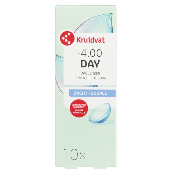 „Kruidvat Opticare“ -4,00 minkšti dieniniai kontaktiniai lęšiai<br>Medicinos prietaisas - 10 vnt.