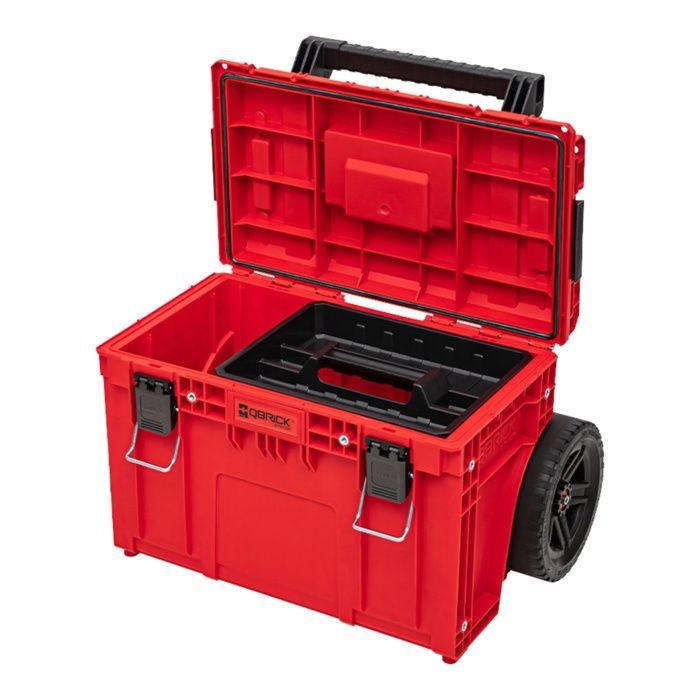 Caja de herramientas móvil - Sistema Qbrick - Carro PRIME ROJO ULTRA HD - 37 L - IP66 - Capacidad de carga de 100 kg