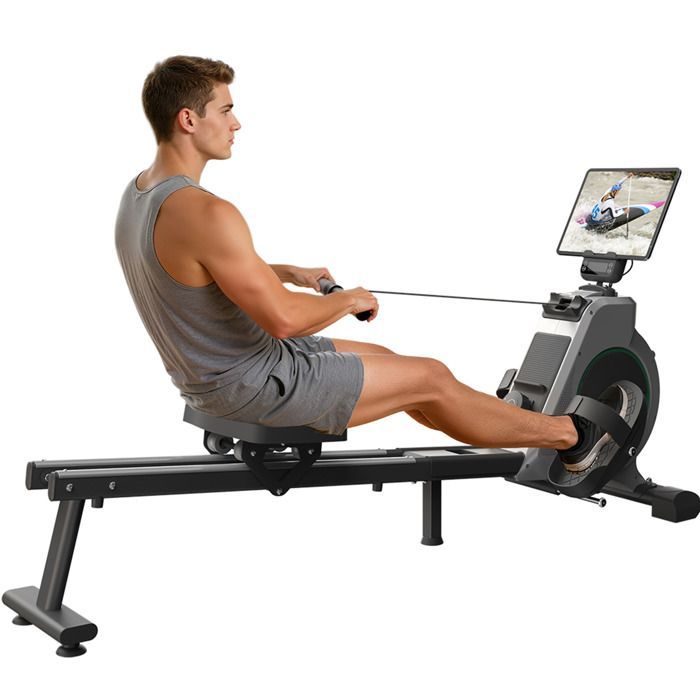 Magnetische roeimachine - QK-530 - 16 weerstandsniveaus - XL-zitting - Bluetooth - LCD-scherm