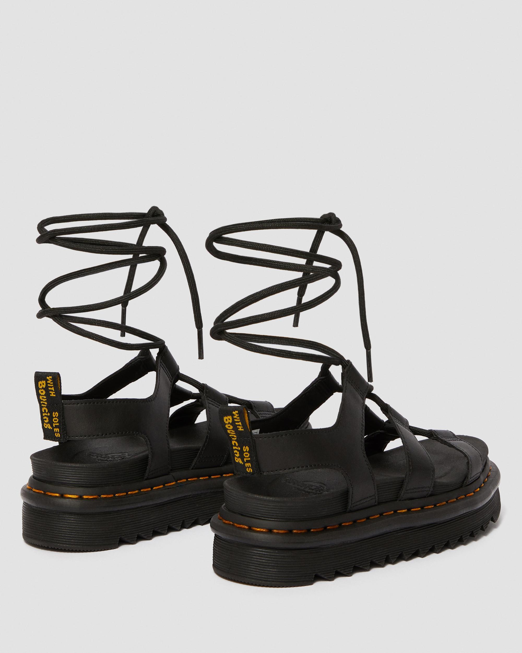 Nartilla Hydro Leder Gladiator Schnürsandalen