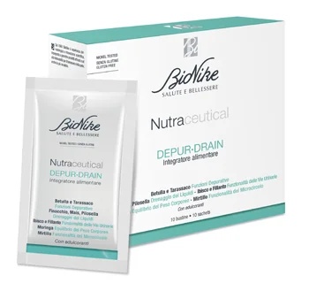 BIONIKE Bionike Nutraceutical Depur-drain Anti-cellulitis voedingssupplement 10 sachets Drainagevloeistof