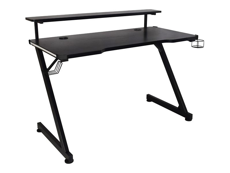 Biurko gamingowe Black 120 cm czarne