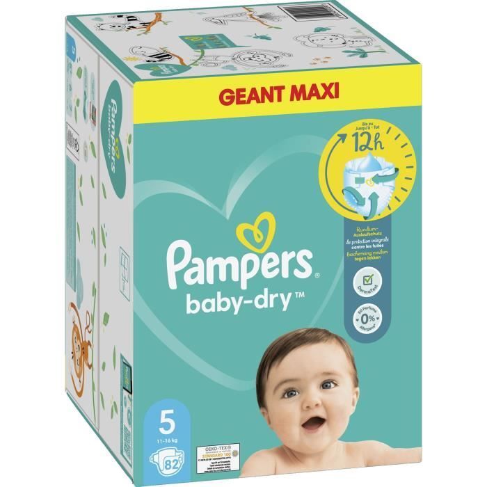 PAMPERS Baby-Dry Size 5 - 82 Diapers