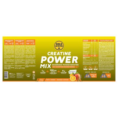 GOLDNUTRITION Kreatin Power Mix pomaranča mango 1 kg 1 kg