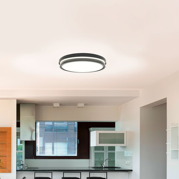 Έξυπνο φωτιστικό οροφής LED Kea λευκό+χρώμα, Ø 52 cm