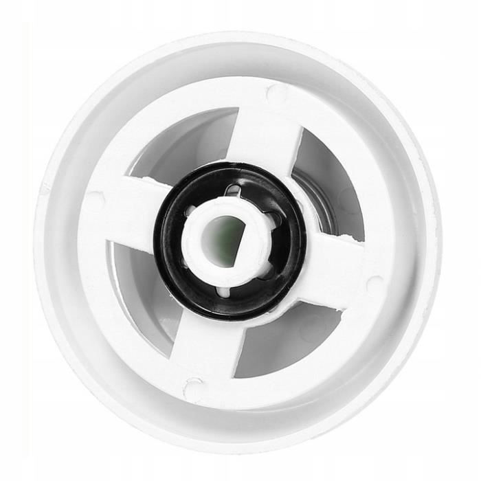 Juego de 6 pomos para cocina de gas Mastercook - Blanco - OEM - 4,9 cm de diámetro - 6 mm de diámetro de sujeción