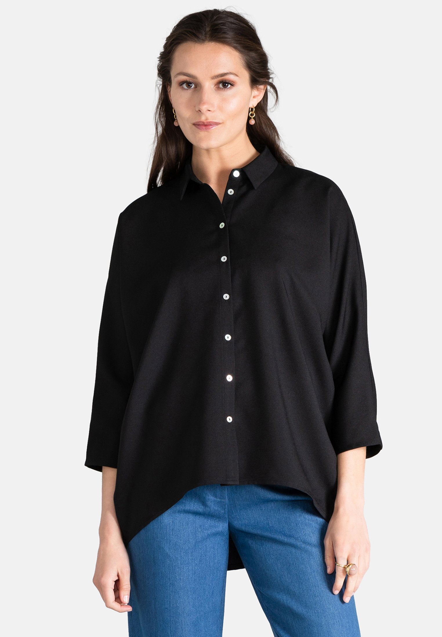 Jascha Stockholm FOUCAULT - Bluse mit Knopfleiste - schwarz