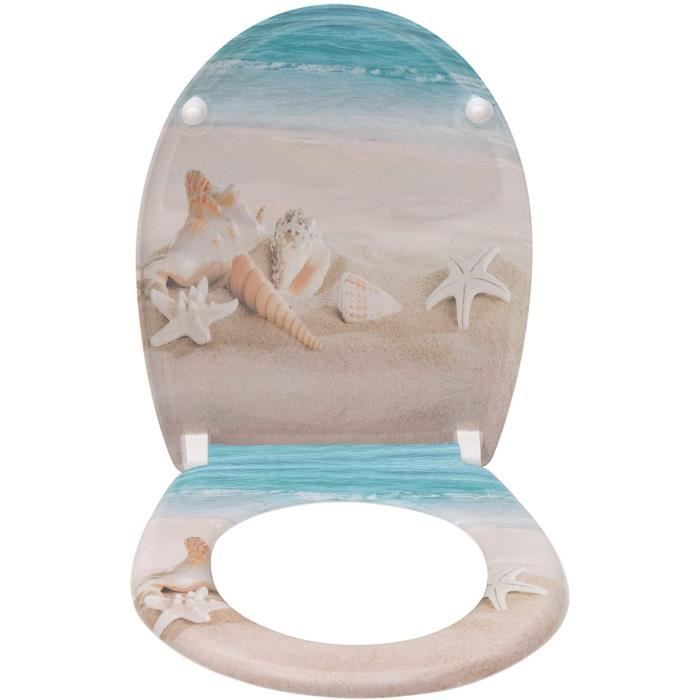 Asiento de inodoro antibacteriano WOLTU, tapa de inodoro de cierre suave para asiento de inodoro con urea-formaldehído, cierre lento.