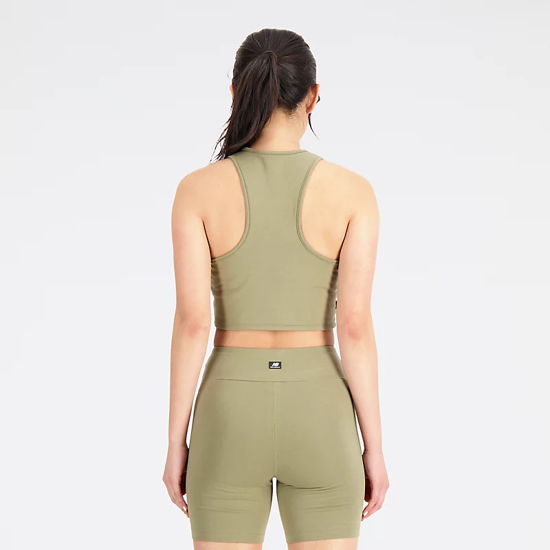 Biustonosz damski Essentials z bawełny i spandexu - COVERT GREEN