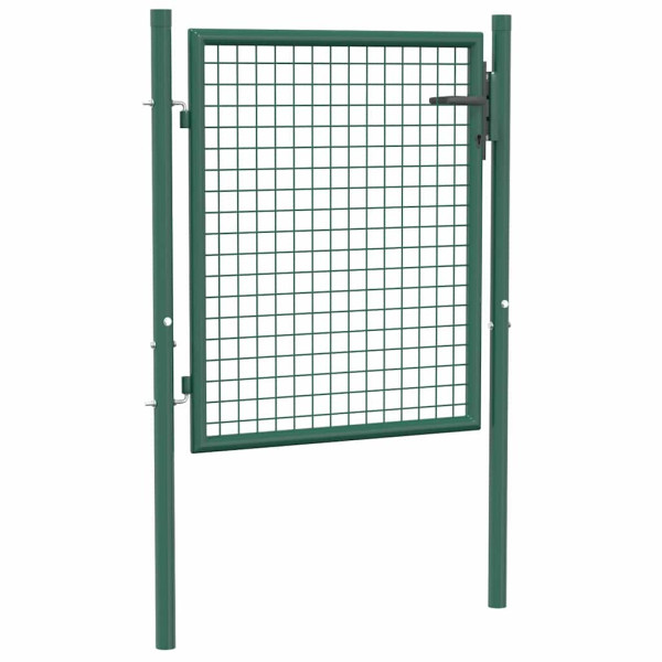 Brama Zielony 100 x 75 cm Stal vidaXL