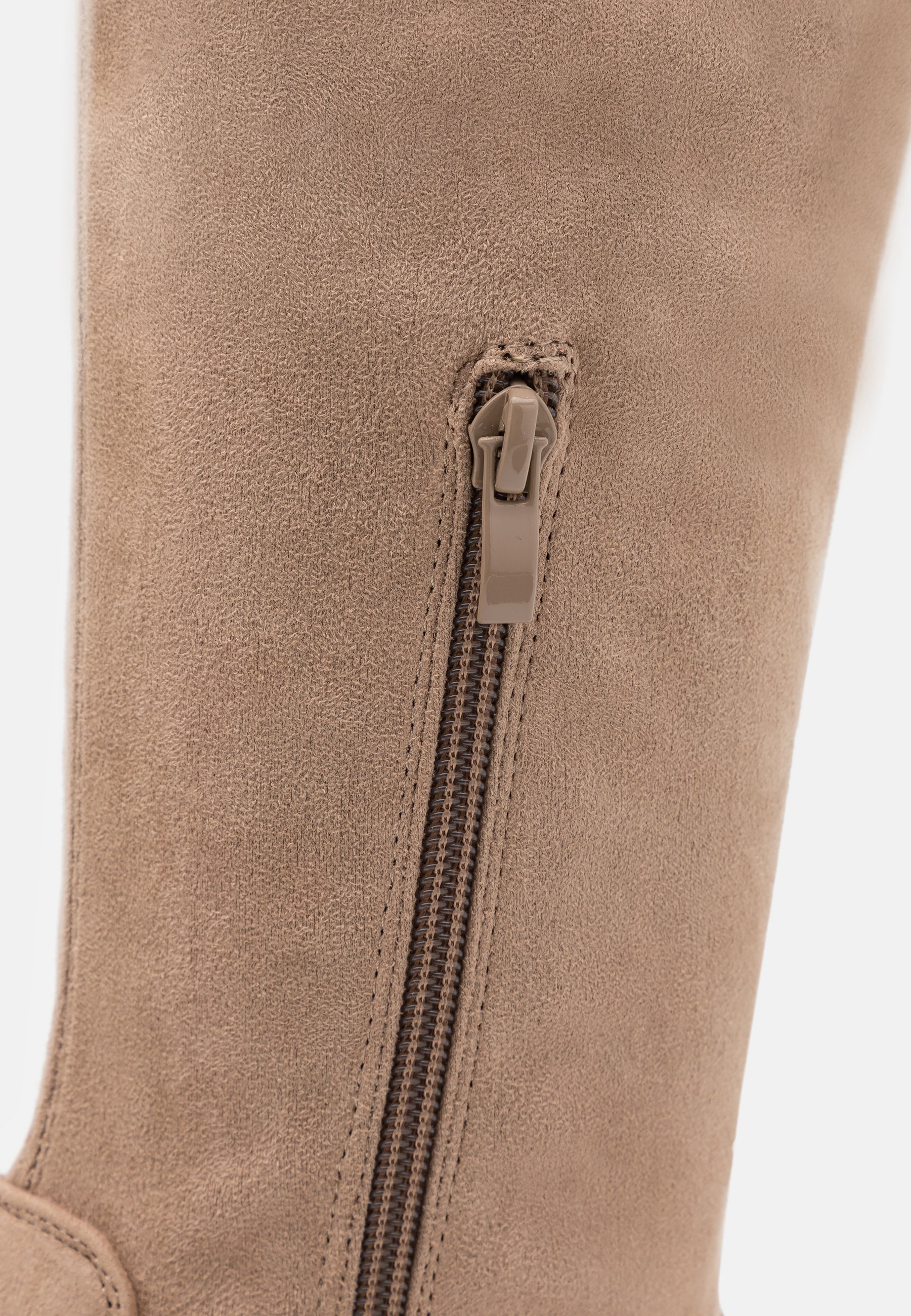 Anna Field Overknee-Stiefel – meliertes Beige