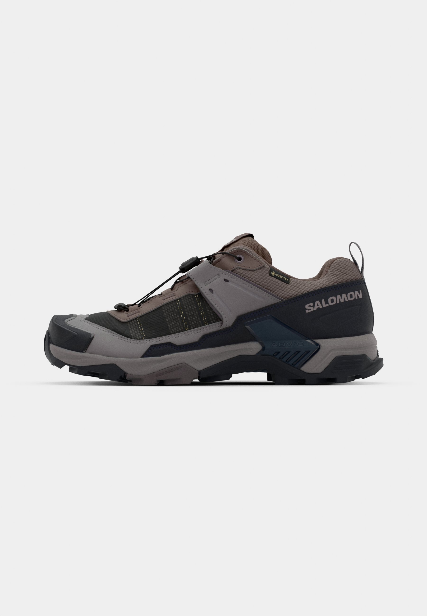 Salomon X ULTRA 5 GTX - Chaussures de randonnée - fer/bleu marine foncé/mouette