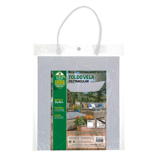 Jardinière active rectangulaire en polyester Toldo