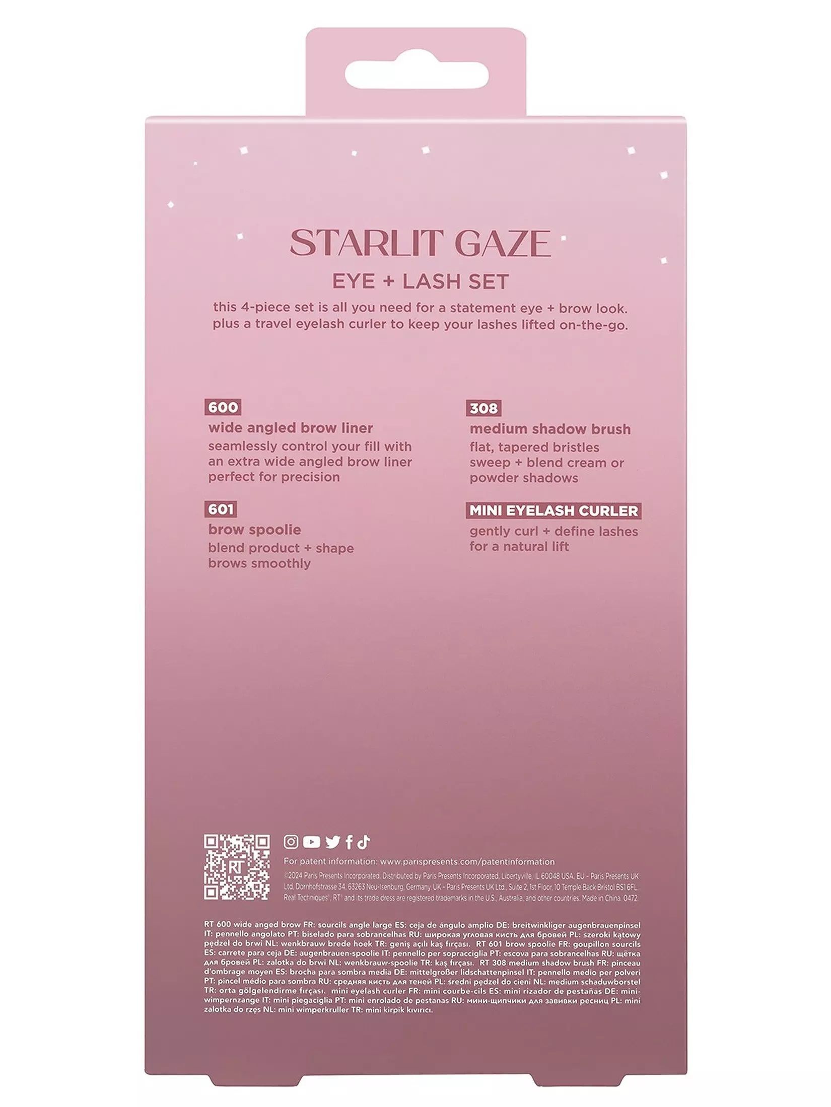Празници 2024 Starlit Gaze Eye Lash Set Четкице за очи и трепавице Сетови четкица за шминку