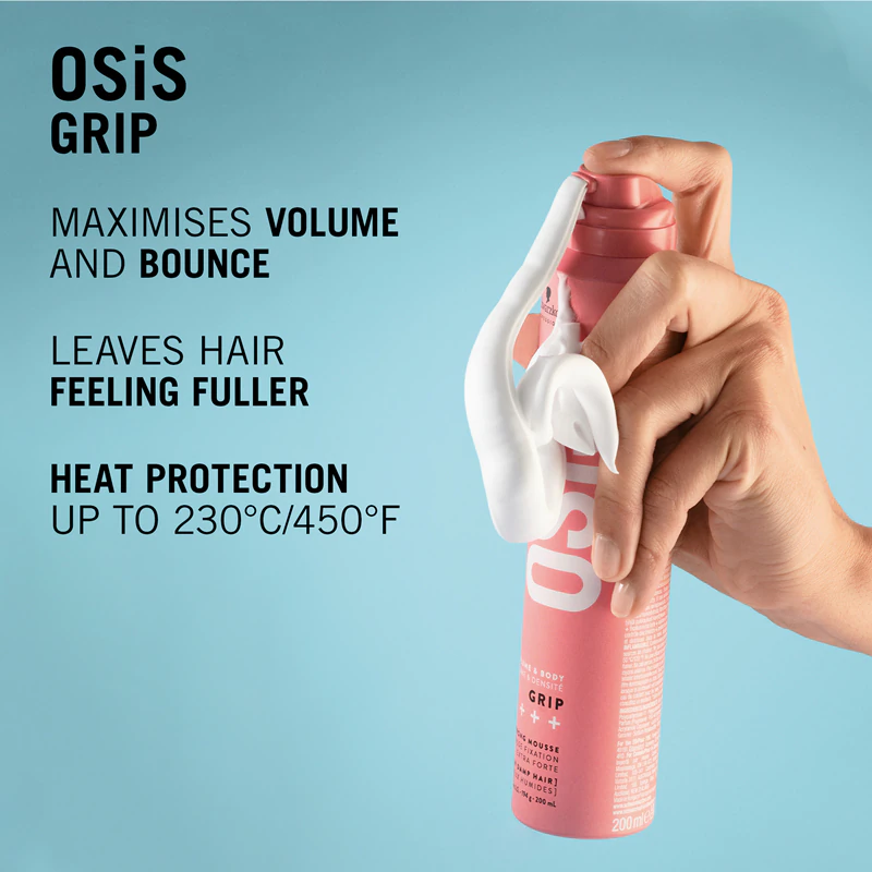 Mousse para cabelo Schwarzkopf Professional Osis+ Grip com fixação ultra forte