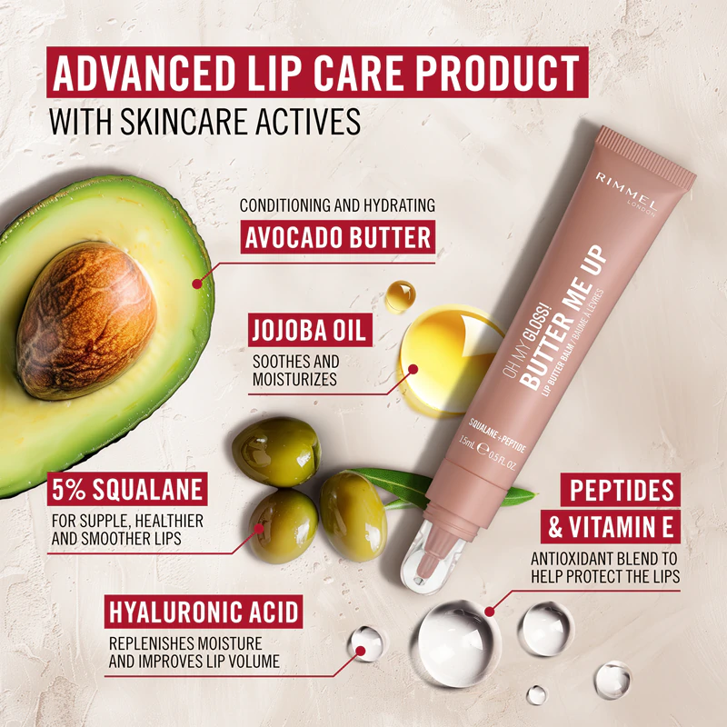 Bálsamo Labial Hidratante Rimmel Oh My Gloss! Butter Me Up