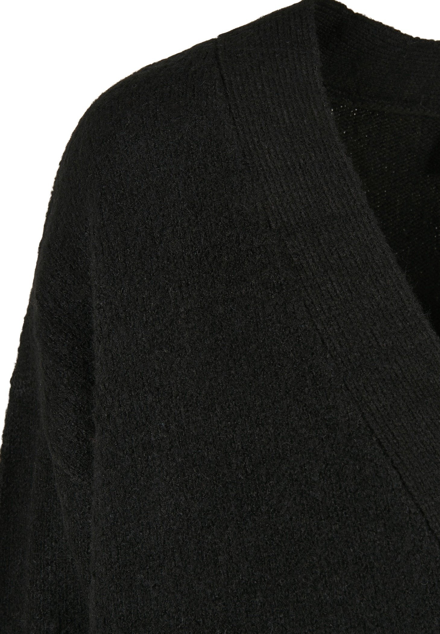 Urban Classics Dames Grof Gebreid Vest - Vest - zwart