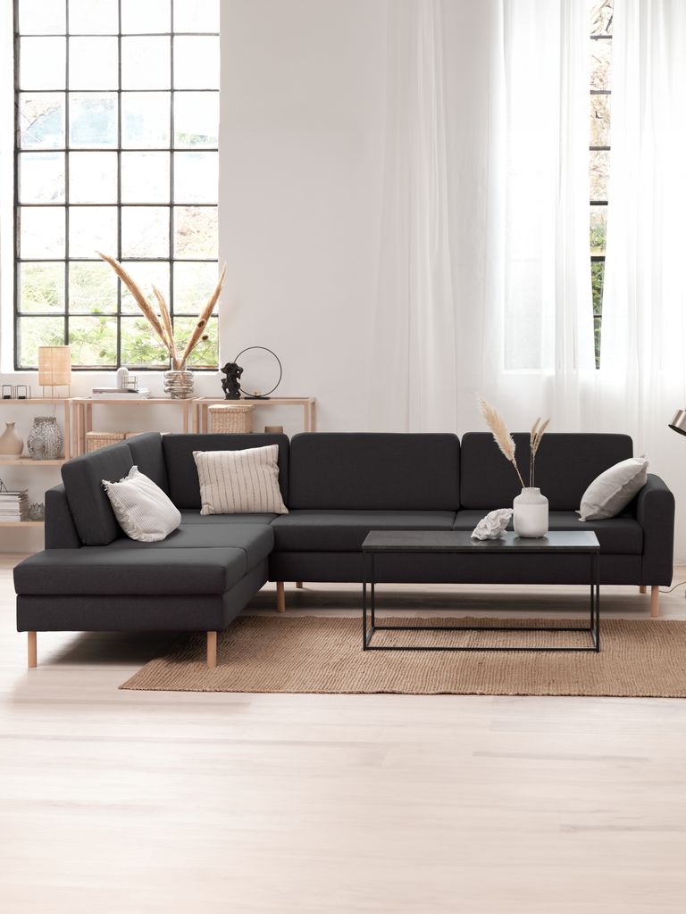 SVALBARD SVALBARD sofa otvorena ulijevo, tamnosiva