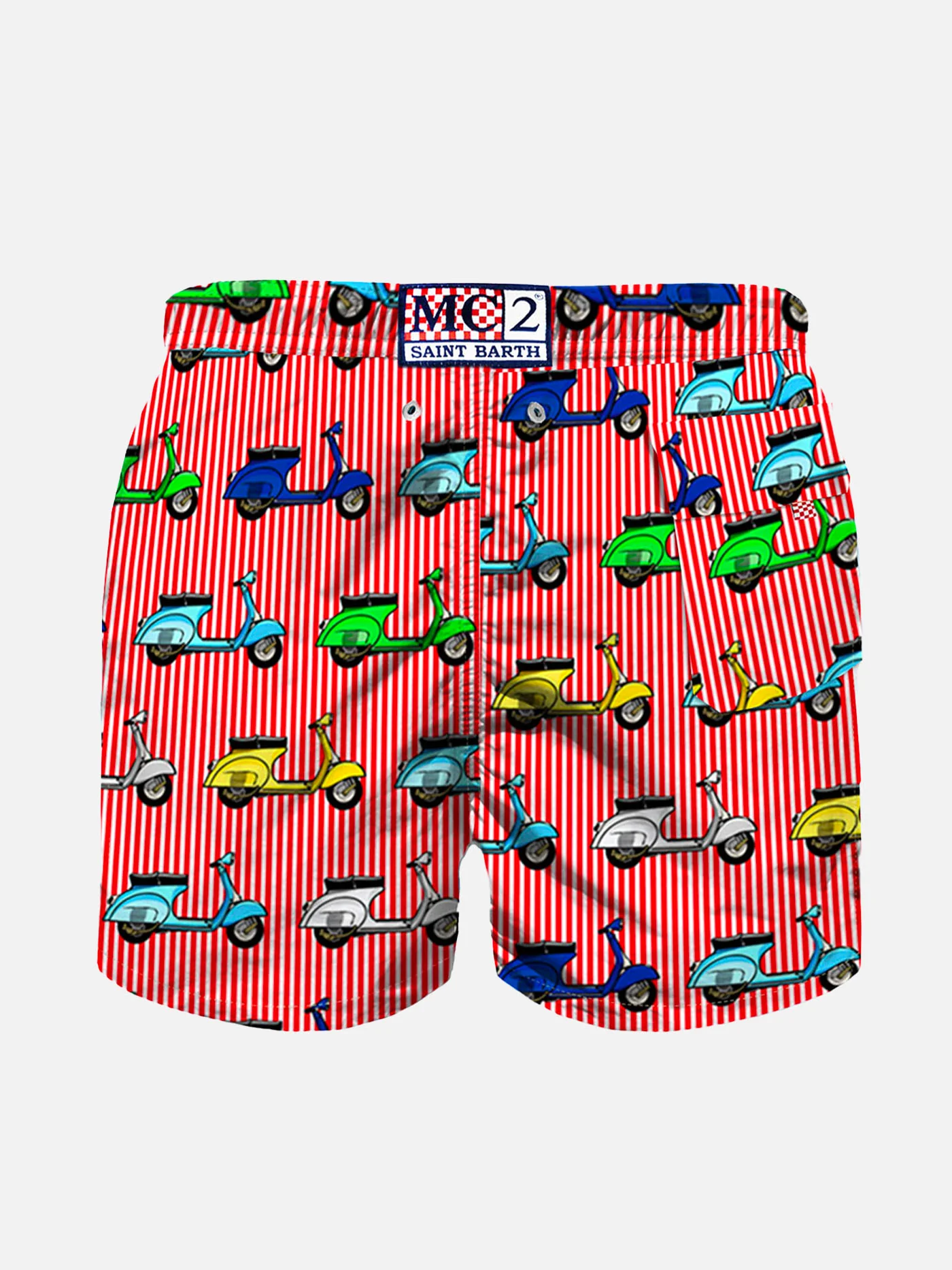 Costume da bagno da bambino con stampa Vespa multicolore | VESPA PIAGG