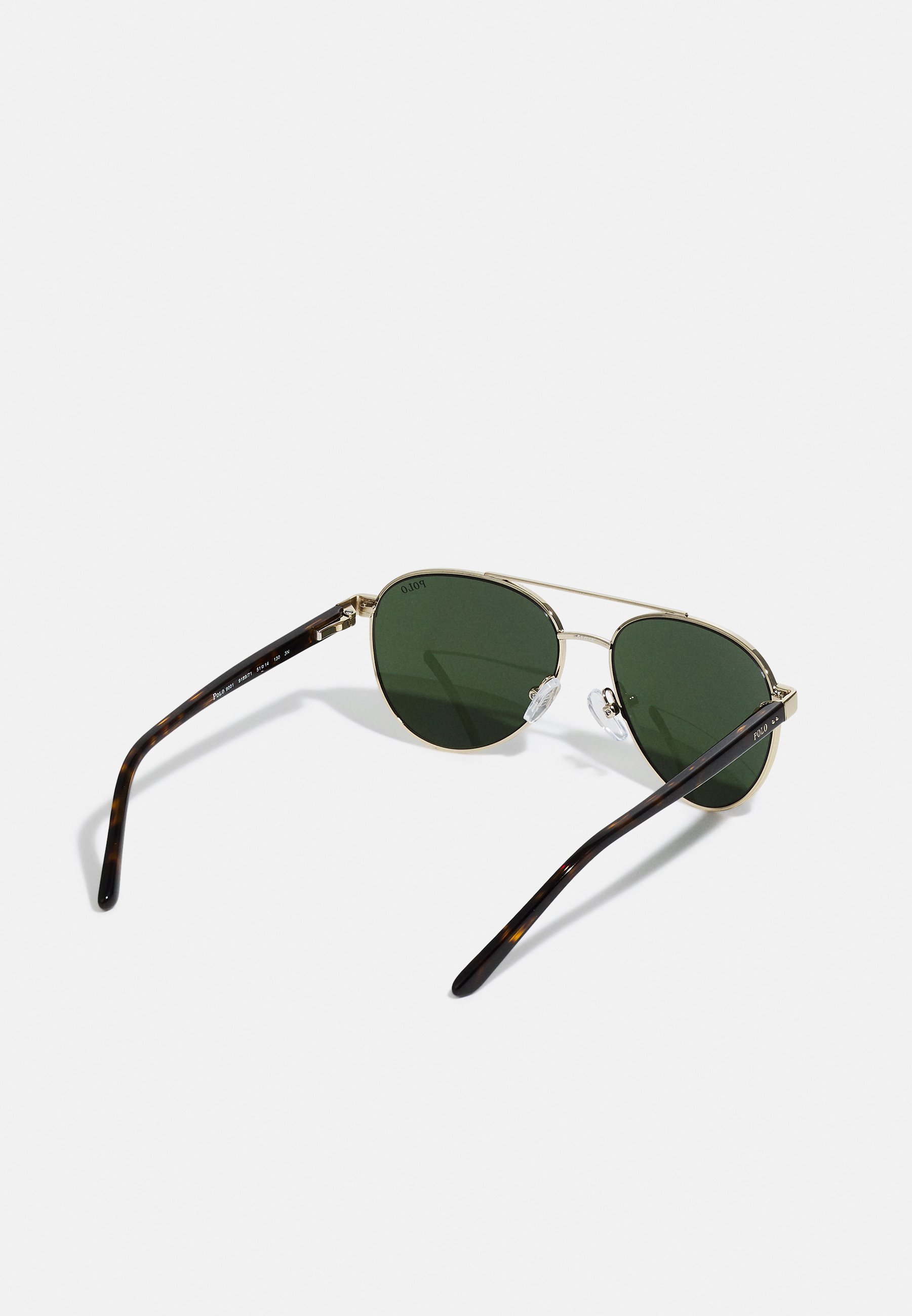 Polo Ralph Lauren 7-10 ANS UNISEXE - Lunettes de soleil - or pâle brillant - vert foncé
