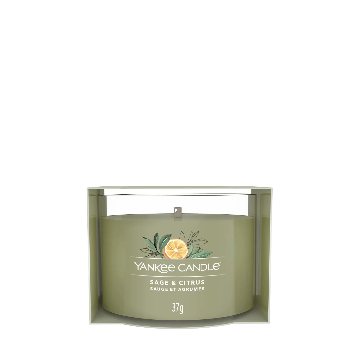Filled Votive Candles Sage & Citrus - Candela Profumata