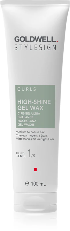 Gel de cera Goldwell StyleSign de alto brilho para cabelos cacheados e ondulados.