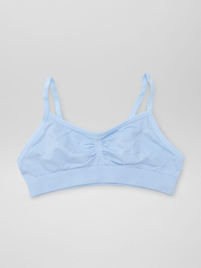 Set van 2 jersey sportbeha's - BLAUW