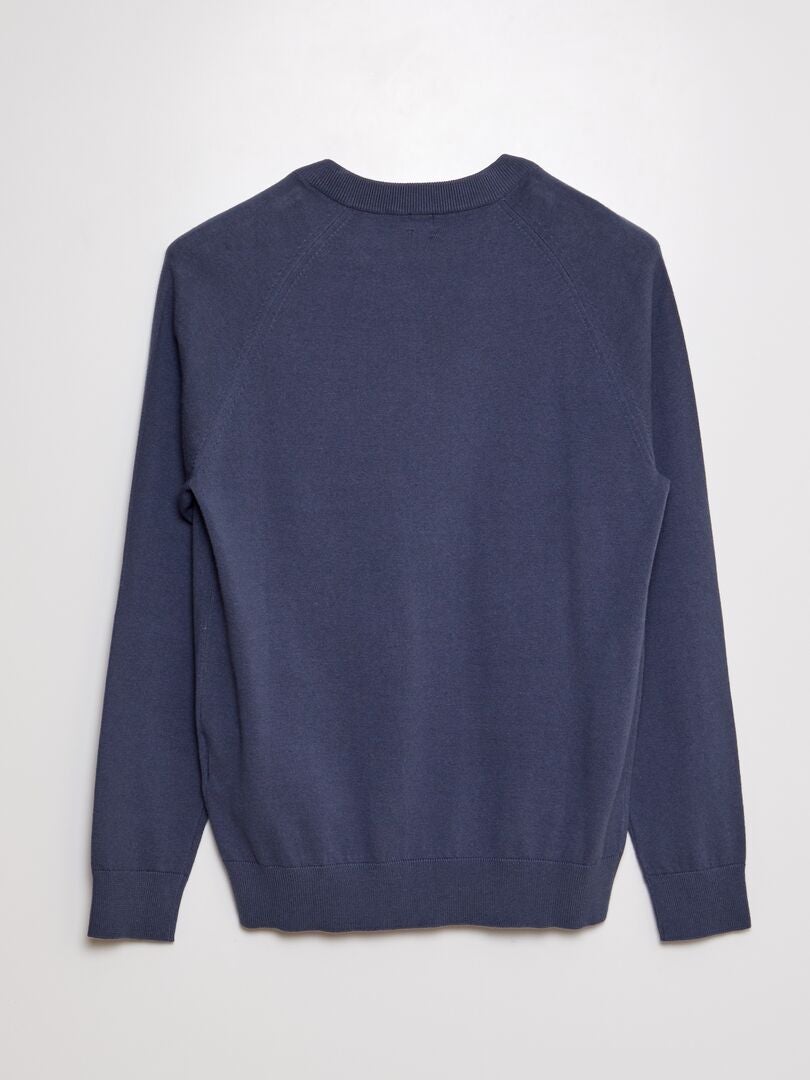 Bluza dzianinowa - So Easy - NIEBIESKA