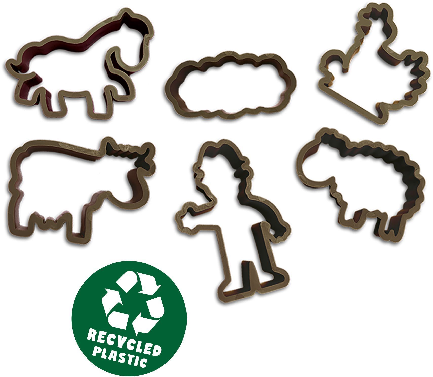Giant Eco-Friendly Modeling Clay Kit (7 x 90g with tools) - SES Creative - Dough - Made in the Netherlands - Wooden roller - Age: 2+
