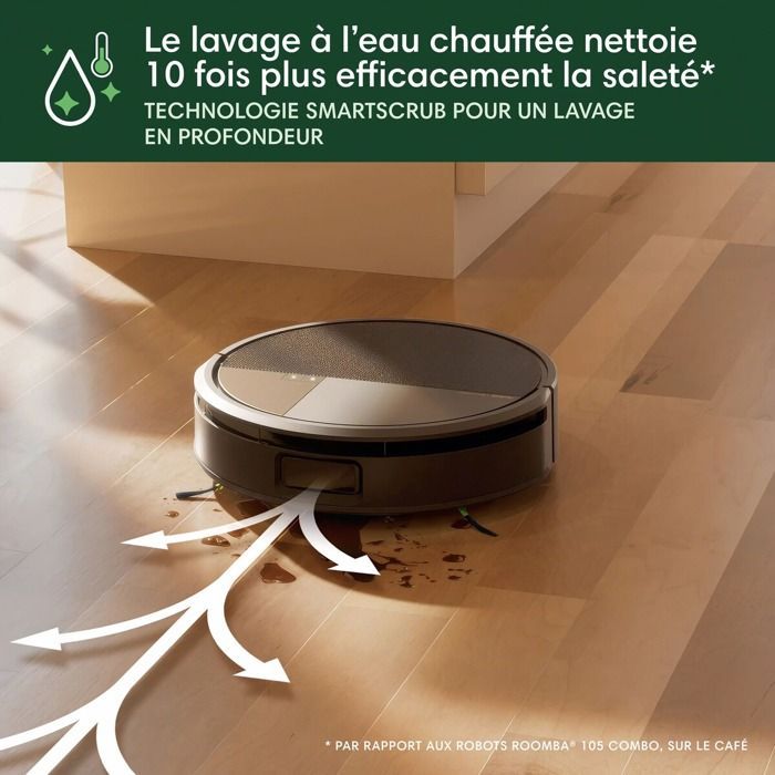 Robot aspirapolvere iRobot ROOMBA MAX 705 COMBO + base di lavaggio AutoWash, nero