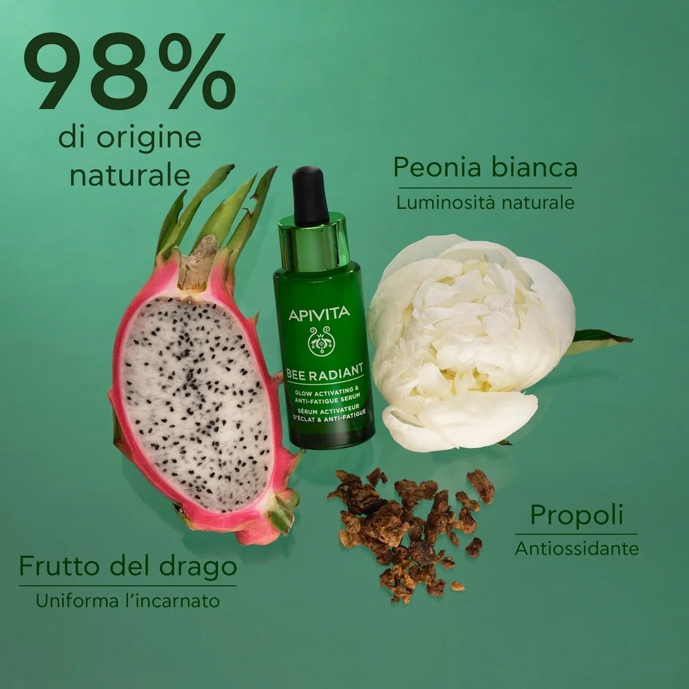 APIVITA Apivita Bee Radiant Peony Serum 30 ml: Activator voor een stralende huid en tegen vermoeidheid.