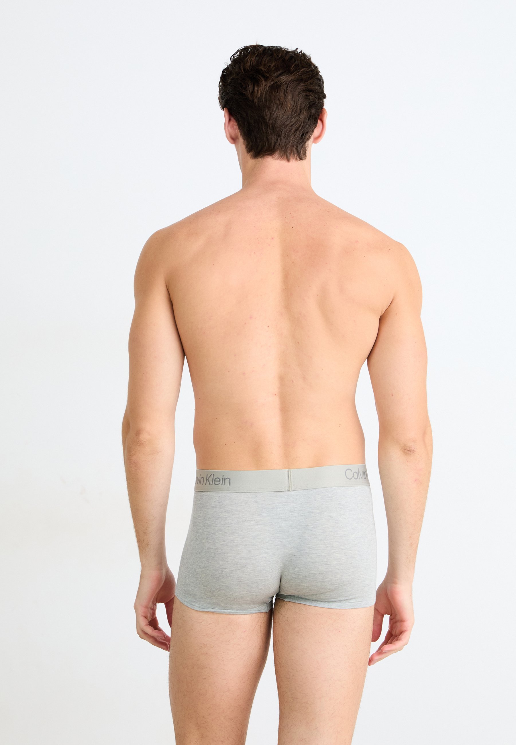 Slip Calvin Klein Underwear TRUNK PACK 3 pezzi in MODAL ultra morbido - Pantaloni - grigio melange/nero/costa
