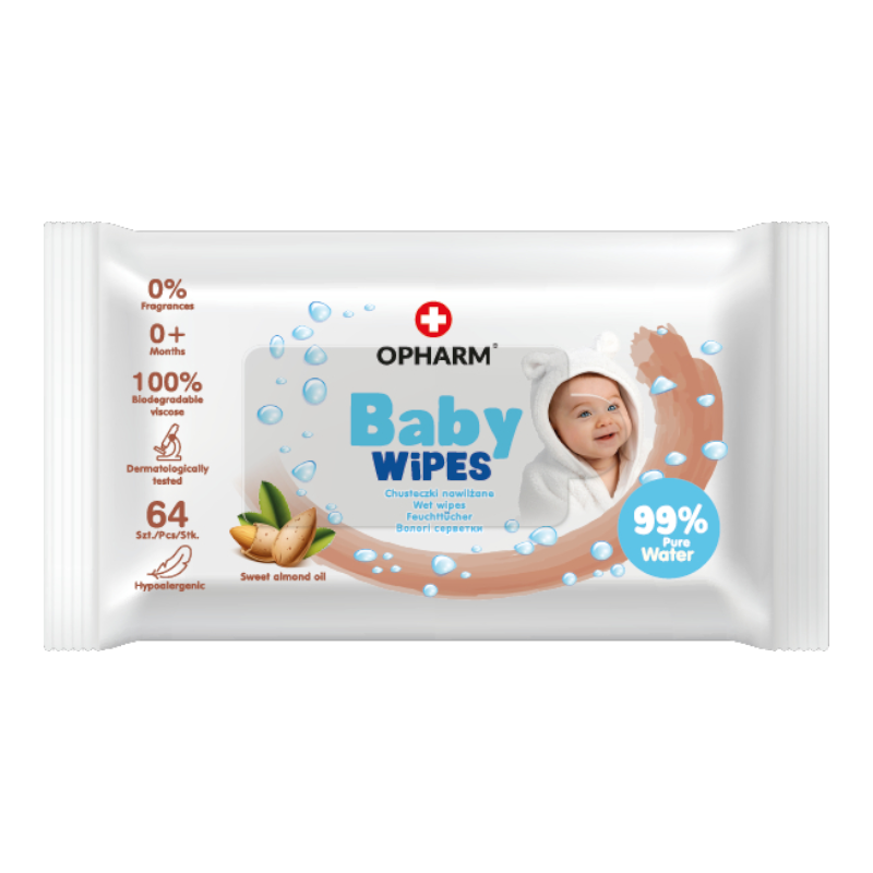 Opharm Baby Wipes Sweet Almond