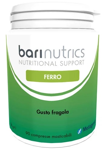 Barinutrics ijzer met aardbeiensmaak, 90 tabletten