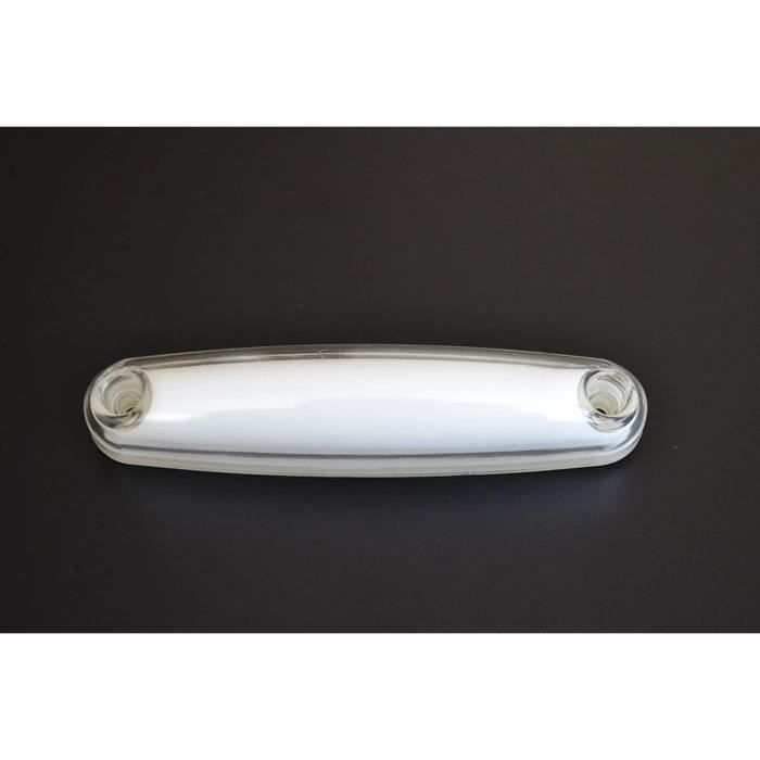 10x LED fluorescentes blancos 12V 24V Faros delanteros laterales de contorno para chasis de remolque, camión, caravana, autocaravana, forma de mano