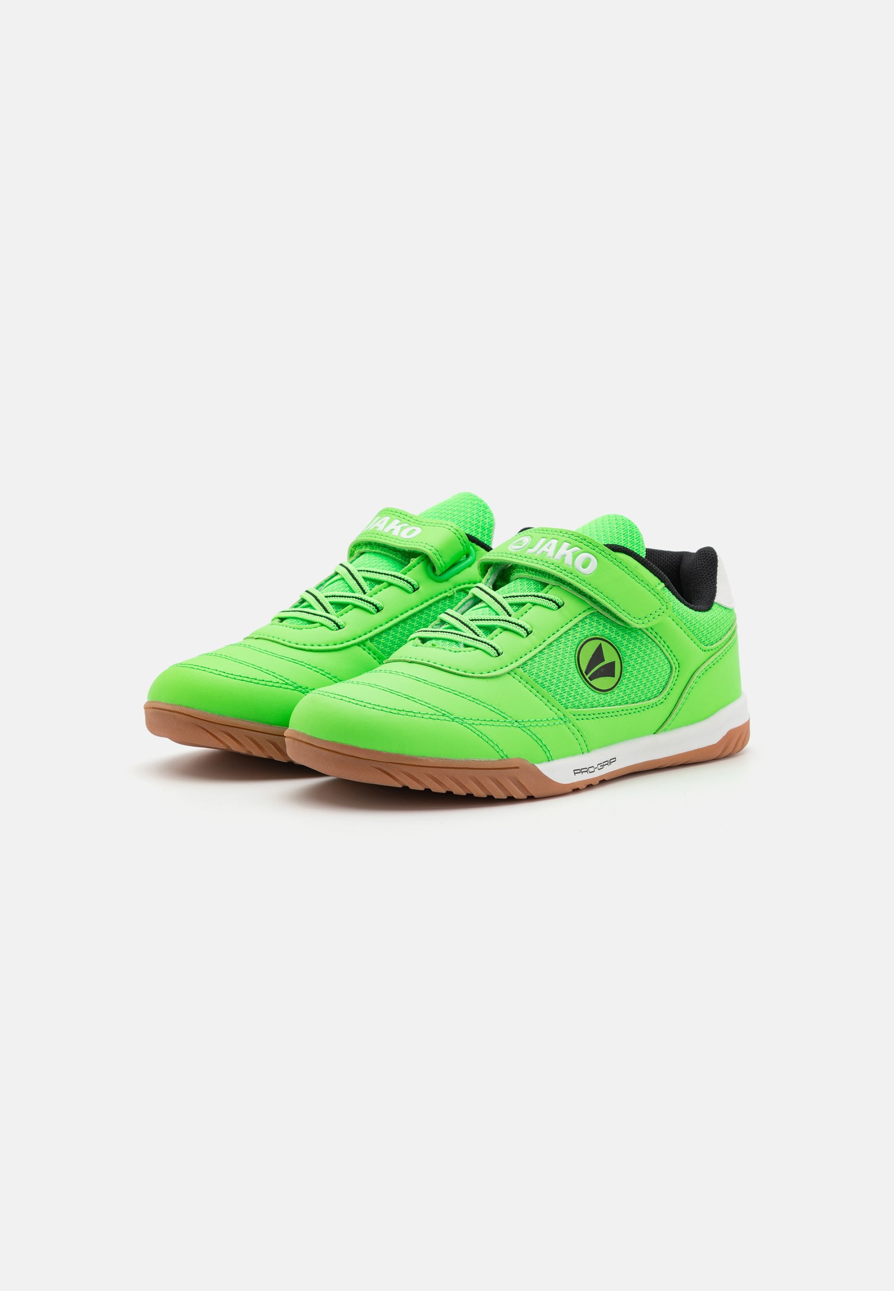 JAKO WINGER UNISEX - Chaussures de tennis multicourts - vert fluo/noir de jais