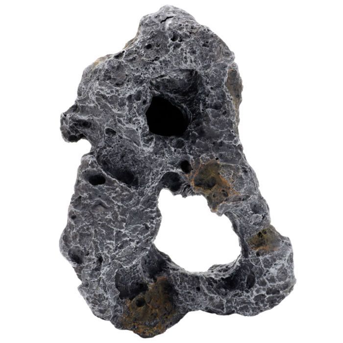 Decoratie - Hobby - Holle steen - Grijs - Polyhars - 21 x 18 x 28 cm