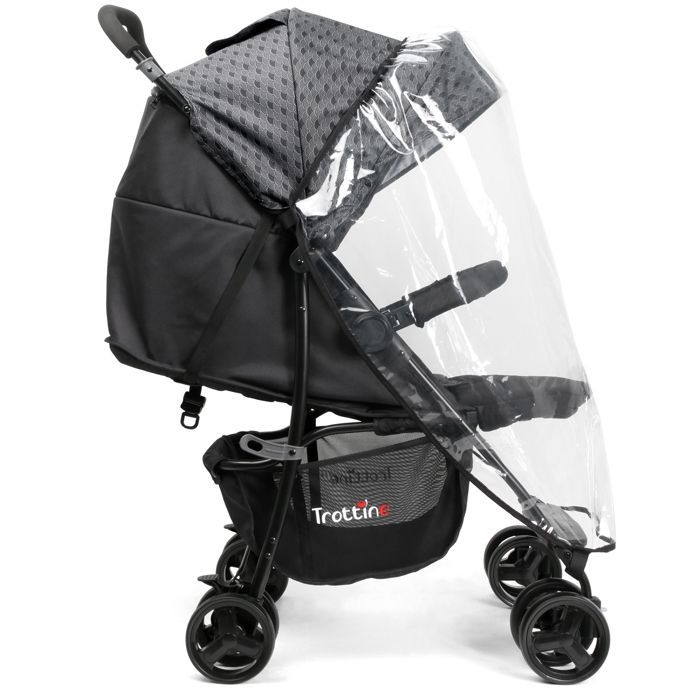 Carrinho de Bebê TROTTINE Compacto e Confortável para Recém-Nascidos até 22kg - MEMPHIS Nami Cinza