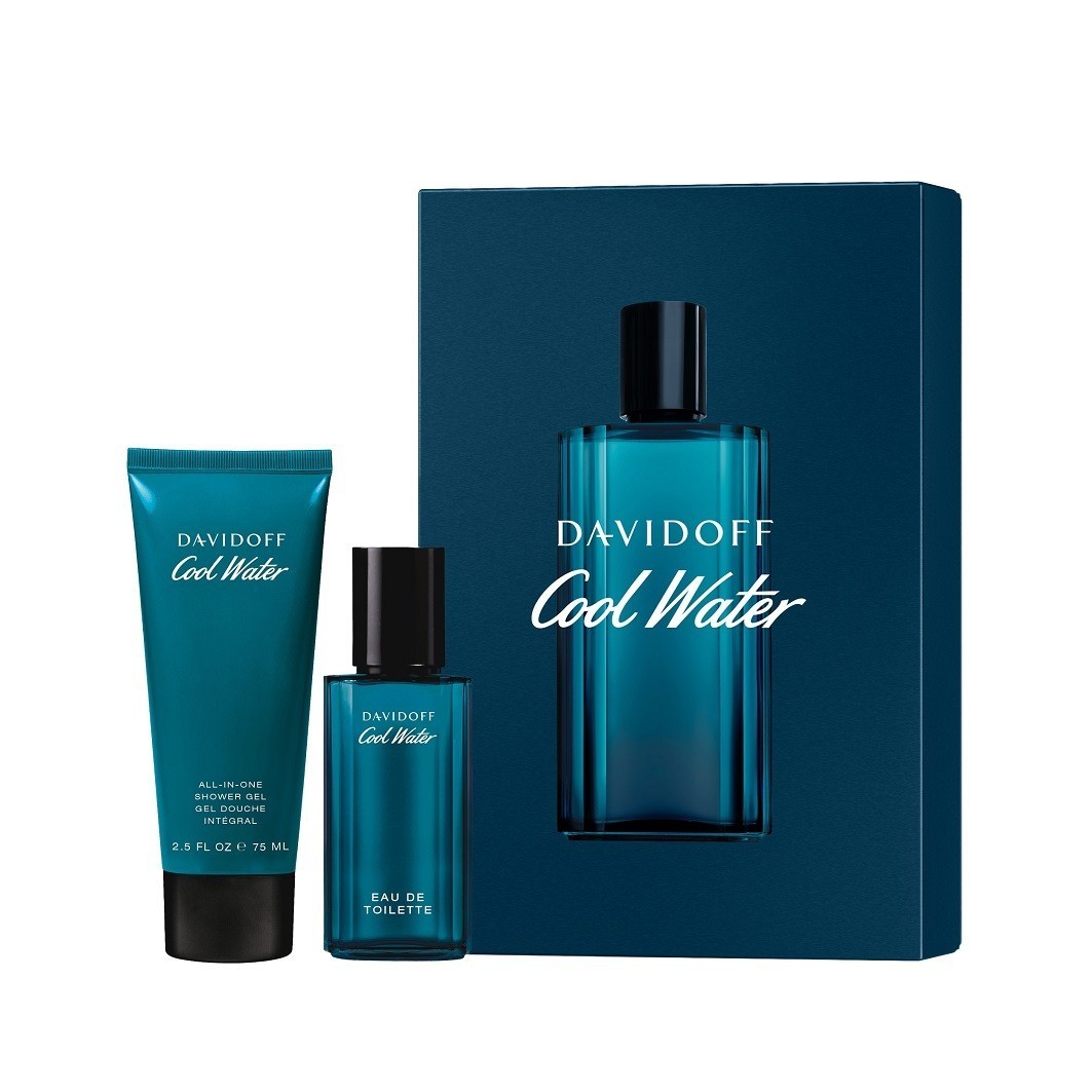 Davidoff smaržu komplekts Cool Water tualetes ūdens 40 ml + dušas želeja 