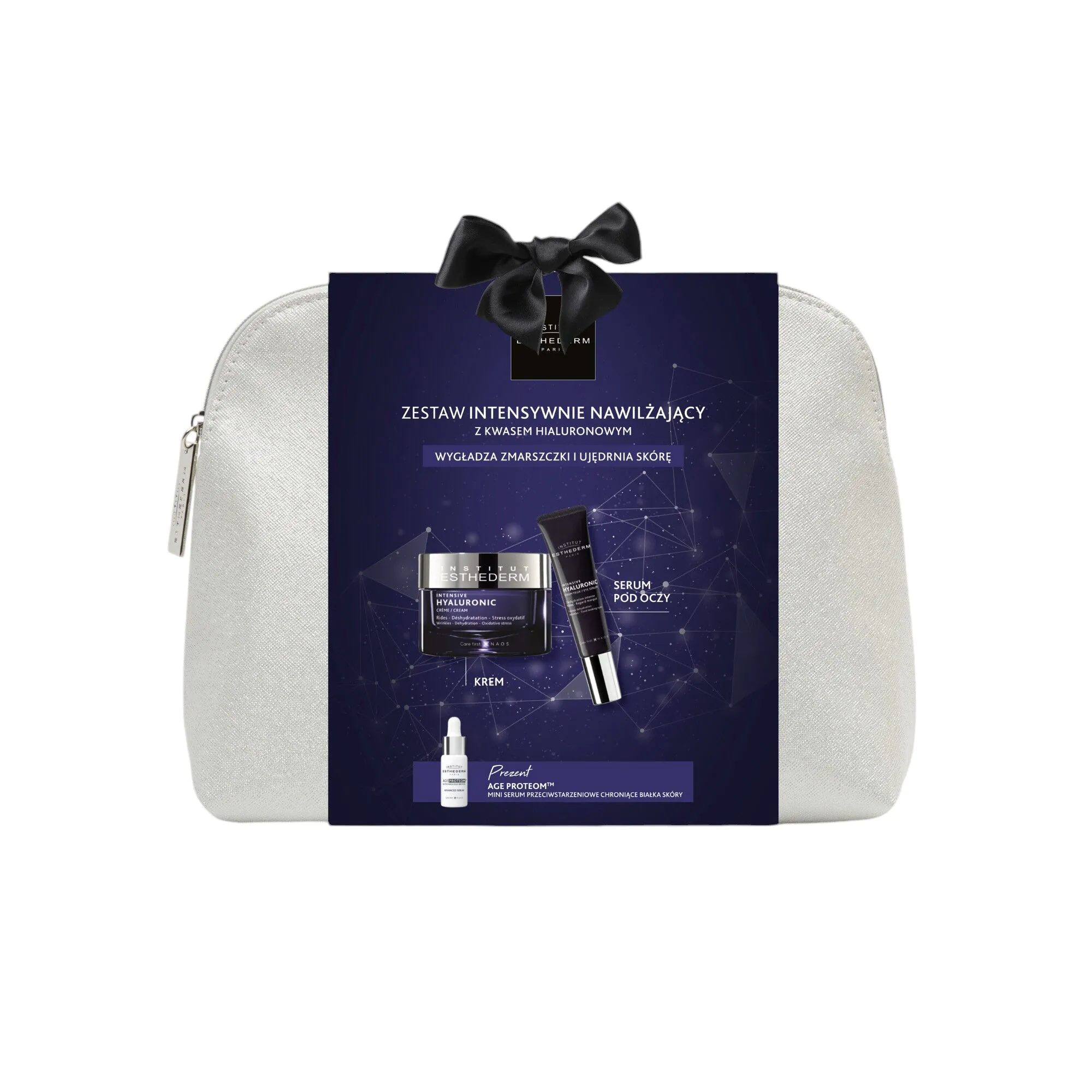 Institut Esthederm Intensive Hyaluronic (Krem + Żel Pod Oczy + Age Proteom)
