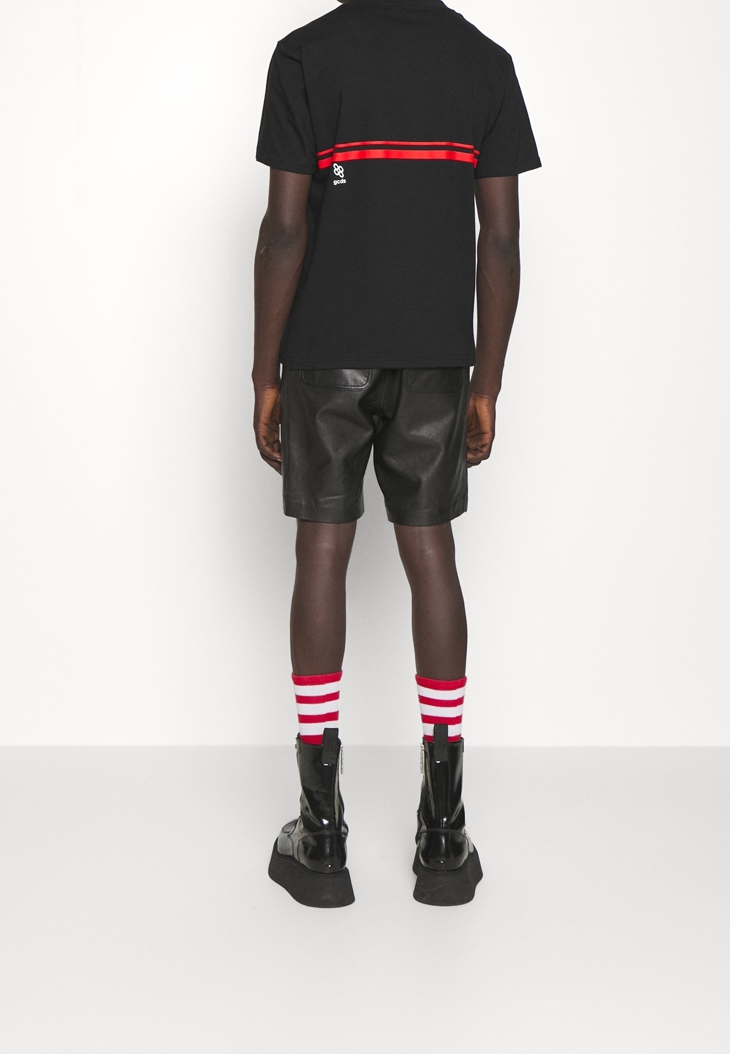 GCDS Print T-shirt - zwart