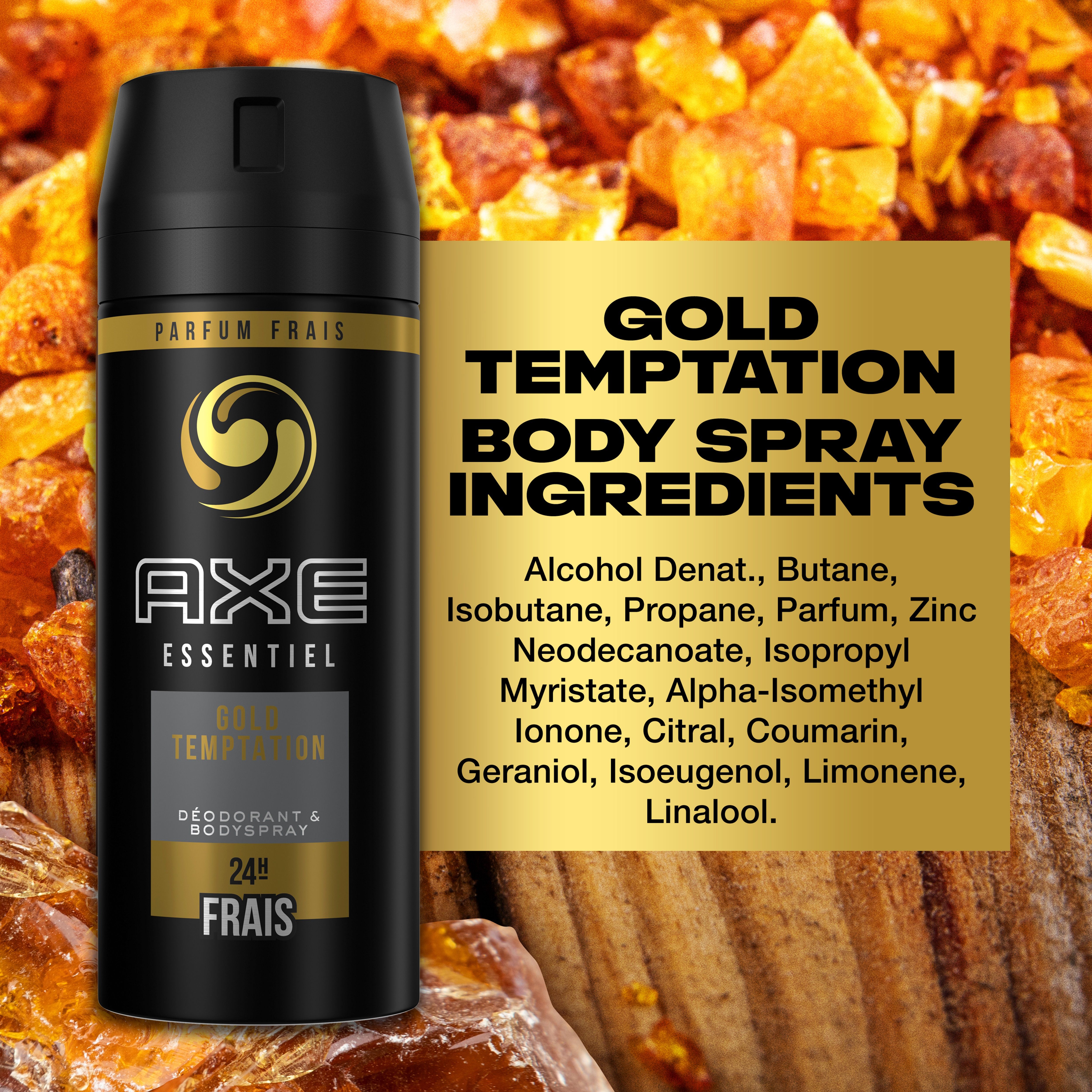 „Essentials Gold Temptation“ dezodorantas Purškiami dezodorantai