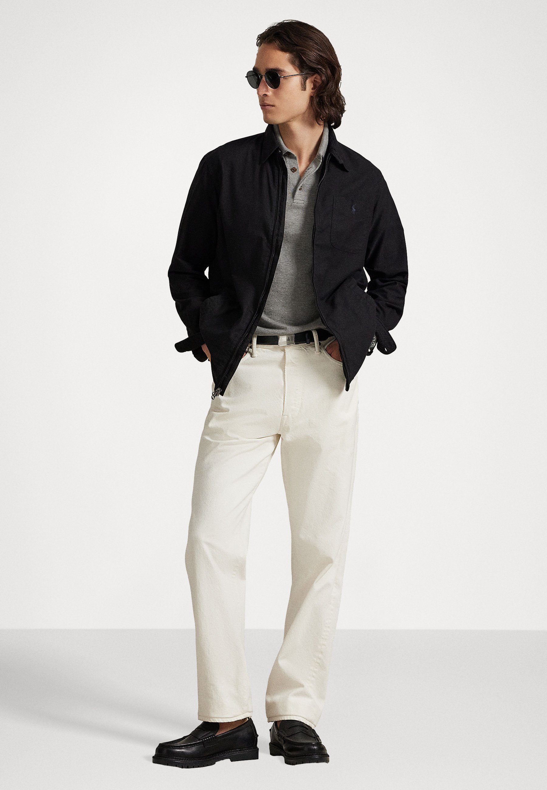 Camicia Oxford tinta in capo Polo Ralph Lauren - Giacca leggera - nera