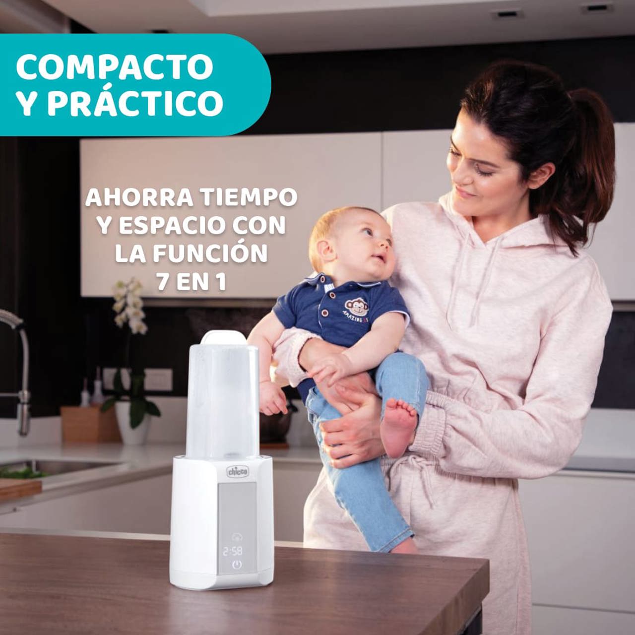 Flessenwarmer met sterilisator